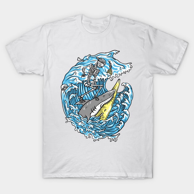 shark attack T-Shirt by takee912